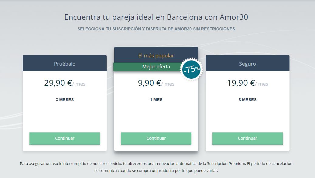 Explora Amor30: planes accesibles para citas maduras, con videollamadas seguras y características únicas, ideales para mayores de 30 años.